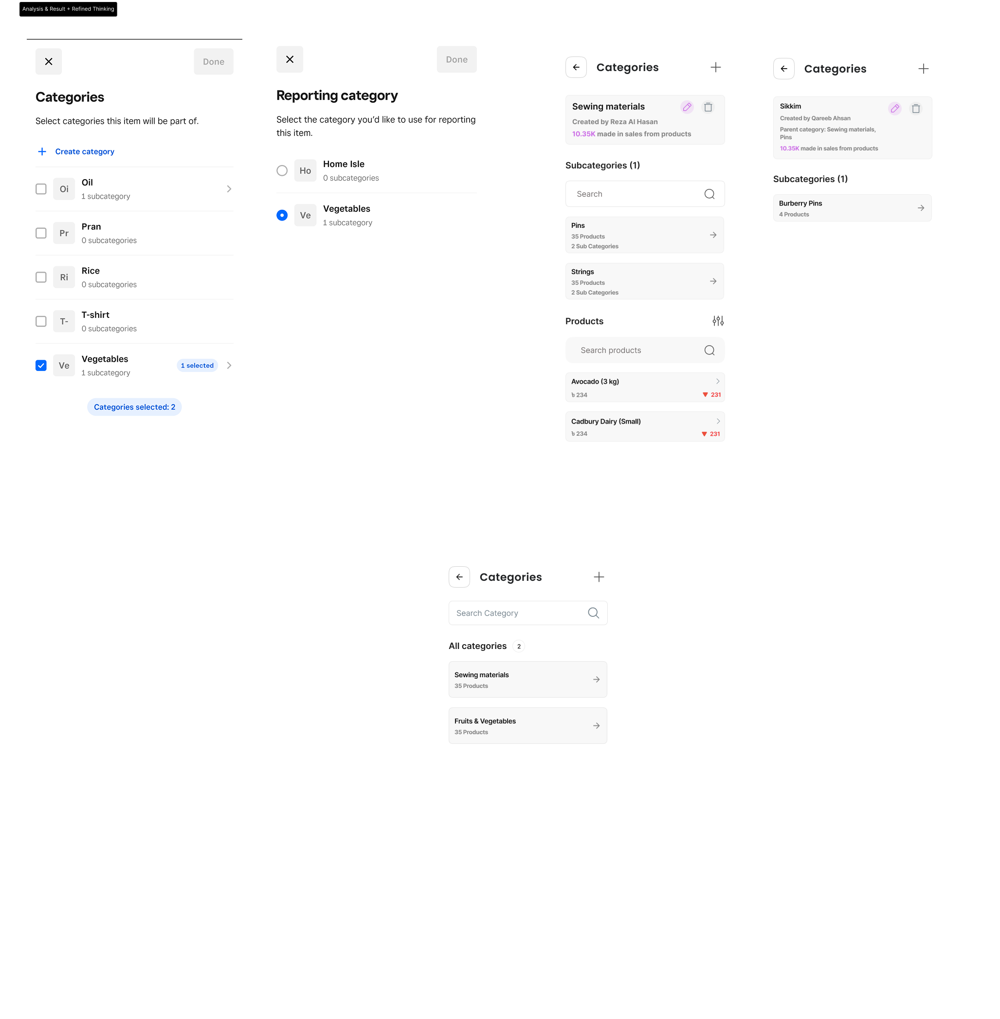 Purno category redesign